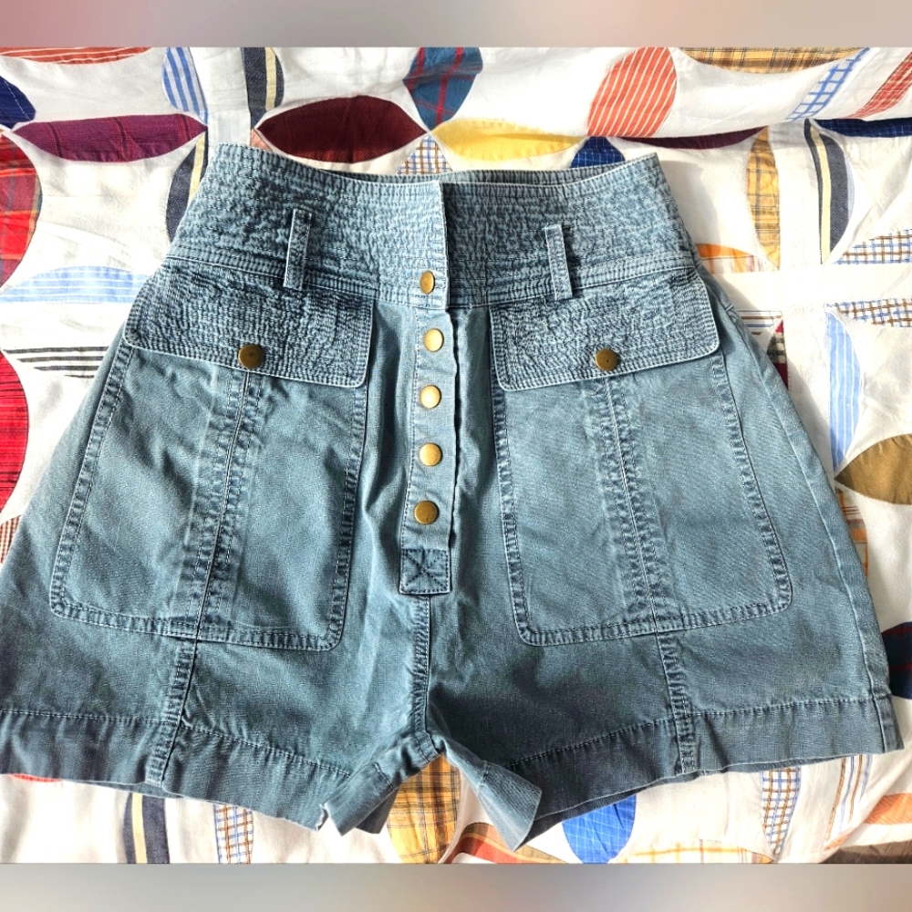 ULLA JOHNSON Women's High-Waisted Shorts (Used in Good Condition)